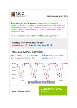 Energy Performance Report Nov 2013