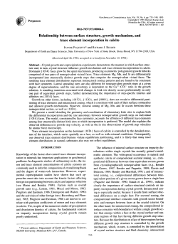 Relationship between surface structure, growth mechanism, and