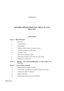 neighbourhood disputes about plants bill 2017