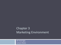 Chapter 3 Market Environment