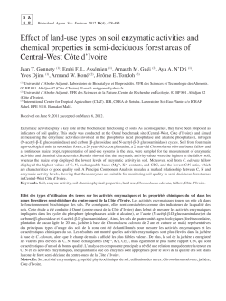 Effect of land-use types on soil enzymatic activities and chemical