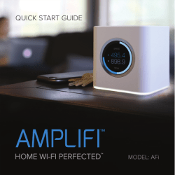 AmpliFi Quick Start Guide