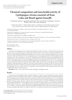 Chemical composition and insecticidal activity of Cymbopogon