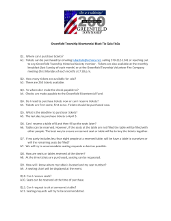 Greenfield Township Bicentennial Black Tie Gala FAQs Q1. Where