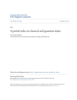 A partial order on classical and quantum states