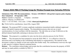 PHY Recommendation--Ternary AM DSB-SC