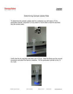 Determining Sample Uptake Rate