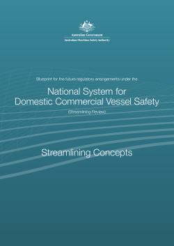 National System for Domestic Commercial Vessel Safety