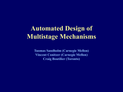 Automated Design of Multistage Mechanisms