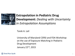 Dealing with Uncertainty in Extrapolation Assumptions