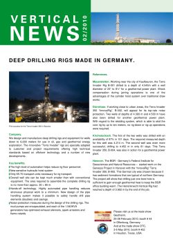 deep drilling rigs made in germany.