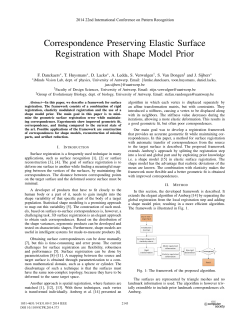 Correspondence Preserving Elastic Surface Registration