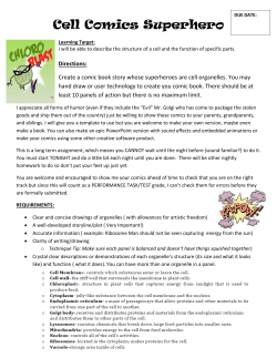 Cell Superhero Comic Story
