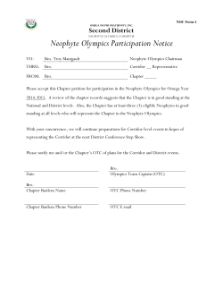 Participation Notice - Second District, Omega Psi Phi Fraternity Inc.
