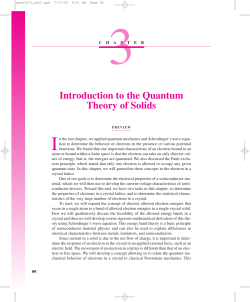 Introduction to the Quantum Theory of Solids