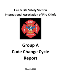 Group A Code Change Cycle Report - International Association of