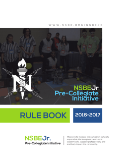 RULE BOOK 2016-2017 - National Society of Black Engineers