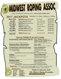 2017 jackpots - Midwest Roping Association