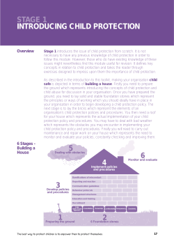 stage 1 introducing child protection