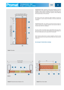 PROMADOOR: PMF1 Single Leaf Single Action 60 PMF