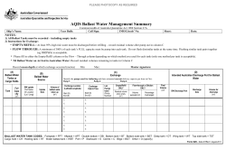 AQIS Ballast Water Management Summary
