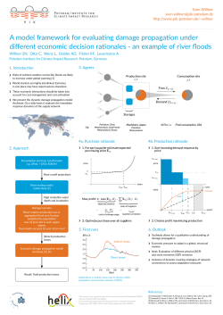 A model framework for evaluating damage propagation under