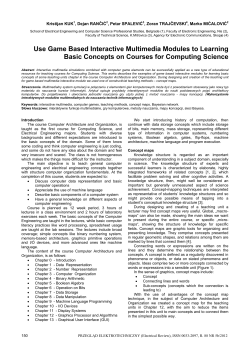 Use Game Based Interactive Multimedia Modules to Learning Basic