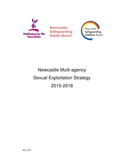Sexual Exploitation Strategy