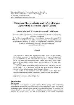 Histogram Characterizations of Infrared Images Captured By a