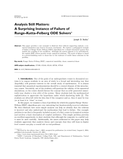 A Surprising Instance of Failure of Runge--Kutta