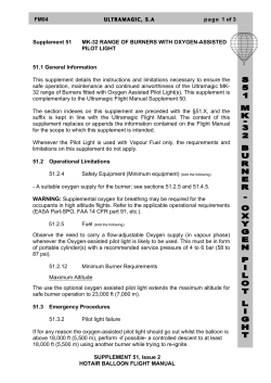 FM04 ULTRAMAGIC, S.A page 1 of 3 SUPPLEMENT 51, Issue 2