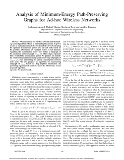 Analysis of Minimum-Energy Path-Preserving Graphs for Ad