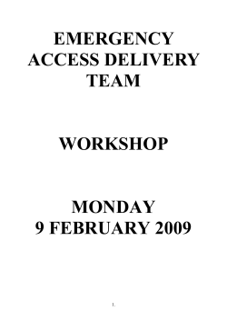 Outcomes paper - Shifting the balance of care
