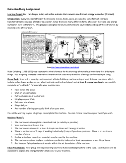 Rube Goldberg Assignment