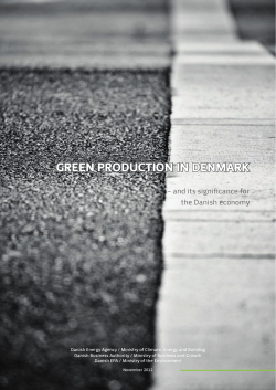 GREEN PRODUCTION IN DENMARK