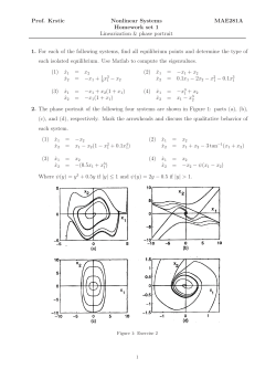 Prof. Krstic Nonlinear Systems MAE281A Homework set 1