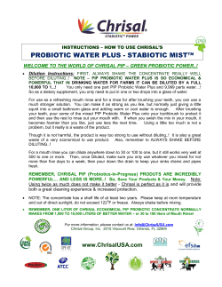 probiotic water plus - stabiotic mist