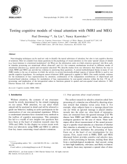 Testing cognitive models of visual attention with fMRI and MEG