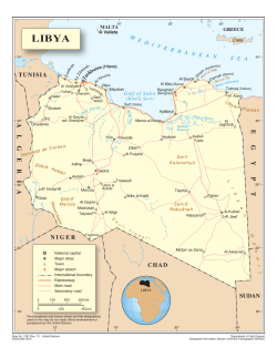 Map of Libya - the United Nations