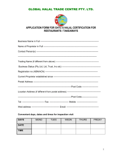 audit report of - Global Halal Trade Centre