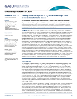 The impact of atmospheric pCO2 on carbon isotope ratios of the