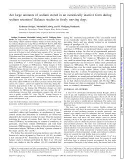 Are large amounts of sodium stored in an osmotically inactive form