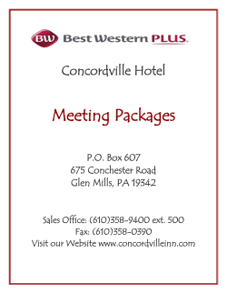 Concordville Hotel Meeting Packages