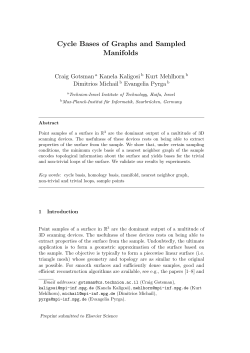 Cycle Bases of Graphs and Sampled Manifolds