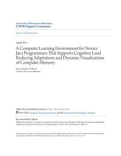 A Computer Learning Environment for Novice Java Programmers