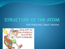 STRUCTURE OF THE ATOM