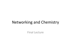 Networking and Chemistry