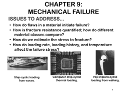 CHAPTER 9: MECHANICAL FAILURE