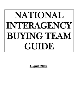 National Buying Team Guide