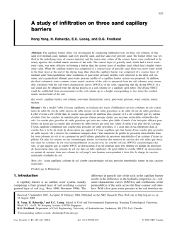 A study of infiltration on three sand capillary barriers